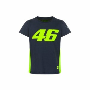 Valentino Rossi dětské tričko VR46  -  Classic black 2022 - 8/9 VR46