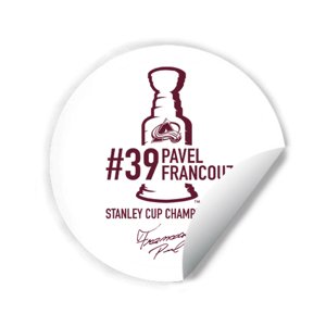 Colorado Avalanche samolepka Pavel Francouz #39 Stanley Cup Champion 2022 93976