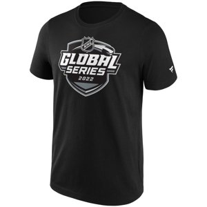 NHL produkty pánské tričko Global Series 2022 Primary Logo Graphic black Fanatics Branded 94569