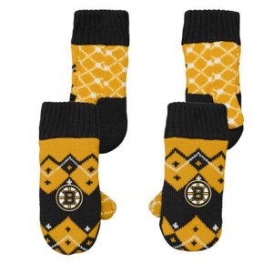 Boston Bruins dětské rukavice Fleece Lined Patchwork 96420