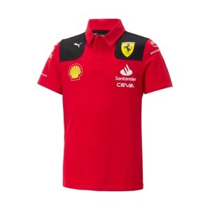 Ferrari dětské polo tričko official red F1 Team 2023 Puma 701223373001176