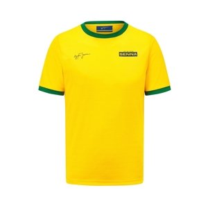 Ayrton Senna pánské tričko Signature Sports yellow 2022 Ayrton Senna Collection 701221746001225