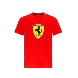 Ferrari dětské tričko Shield red F1 Team 2023 Puma 701223468001116