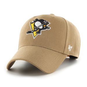 Pittsburgh Penguins čepice baseballová kšiltovka 47 MVP SNAPBACK NHL camel beige 47 Brand 102130