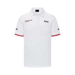 Porsche Motorsport pánské polo tričko white 2023 Stichd 701224878001225