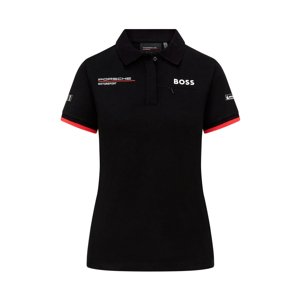 Porsche Motorsport dámské polo tričko Black 2023 Stichd 701224881001225