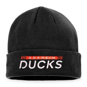 Anaheim Ducks zimní čepice Authentic Pro Game & Train Cuffed Knit Black Fanatics Branded 104940