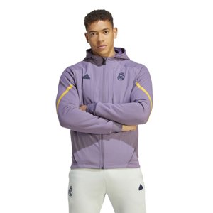Real Madrid pánská mikina s kapucí Gameday violet adidas 53122