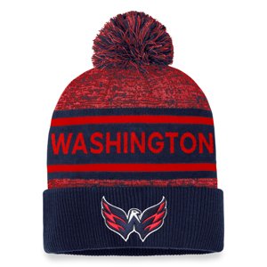Washington Capitals zimní čepice Authentic Pro Rink Heathered Cuffed Pom Knit Fanatics Branded 106158