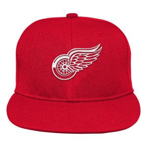 Detroit Red Wings dětská čepice flat kšiltovka Logo Flatbrim Snapback Outerstuff 108333