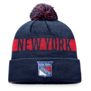 New York Rangers zimní čepice Fundamental Beanie Cuff with Pom Fanatics Branded 111564