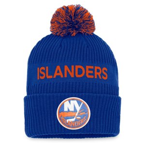 New York Islanders dětská zimní čepice NHL Draft Authentic Pro Cuffed Knit Hat with Pom Outerstuff 112243