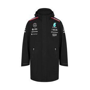 Mercedes AMG Petronas pánská bunda s kapucí black F1 Team 2024 Stichd 701227954001230