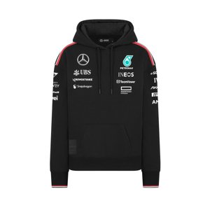 Mercedes AMG Petronas dámská mikina s kapucí Driver Oversize black F1 Team 2024 Stichd 701229694001225