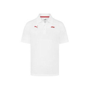 Formule 1 pánské polo tričko Small Logo white 2024 Puma 701228330002225