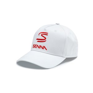 Ayrton Senna čepice baseballová kšiltovka Logo white 2024 Ayrton Senna Collection 701227178002000