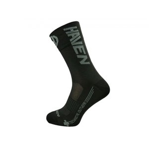 Ponožky HAVEN LITE SILVER NEO LONG 2páry černo/šedé Velikost: 8-9