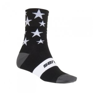 Ponožky SENSOR STARS černo/bílé Velikost: 6-8