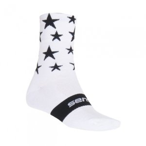 Ponožky SENSOR STARS bílo/černé Velikost: 3-5