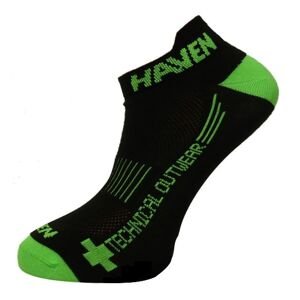 Ponožky HAVEN SNAKE SILVER NEO 2páry černo/zelené Velikost: 4-5