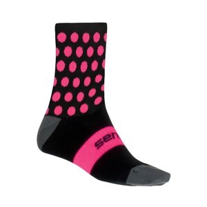 Ponožky SENSOR DOTS NEW černo/růžové Velikost: 6-8