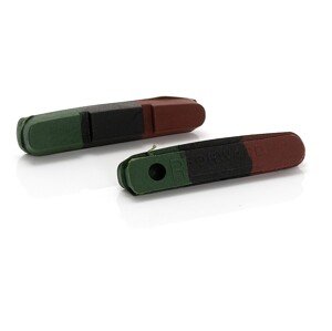 Špalíky-gumičky XLC BS-X01 zeleno/černo/hnědé 55mm 2páry