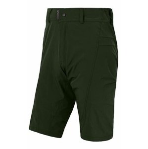 Kalhoty krátké pánské SENSOR HELIUM s cyklovložkou olive green Velikost: L