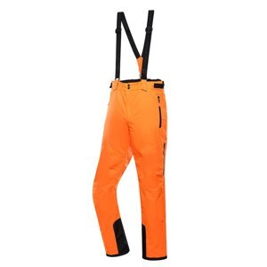 Kalhoty pánské dlouhé ALPINE PRO LERMON lyžařské oranžové Velikost: M