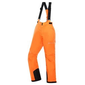 Kalhoty dětské dlouhé ALPINE PRO LERMONO lyžařské oranžové Velikost: 164/170