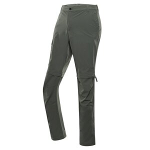 Kalhoty pánské dlouhé ALPINE PRO NESC odepínací zelené Velikost: 50