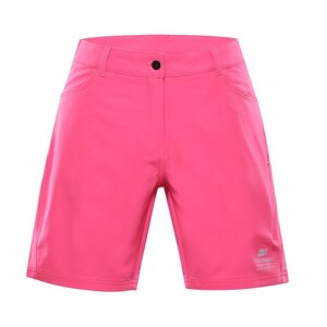 Kalhoty dámské krátké ALPINE PRO COLA rychleschnoucí růžové Velikost: 34