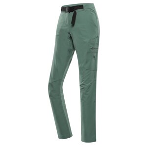 Kalhoty dámské dlouhé ALPINE PRO CORBA softshellové zelené Velikost: 48
