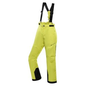 Kalhoty dětské dlouhé ALPINE PRO OSAGO lyžařské s membránou PTX zelená Velikost: 104/110
