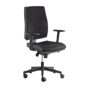 Kancelářská židle ALBA JOB bez podhlavníku - černá