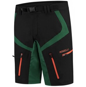 Kalhoty krátké pánské Rogelli ADVENTURE 2.0 MTB černo/khaki/oranžové Varianta: 3XL